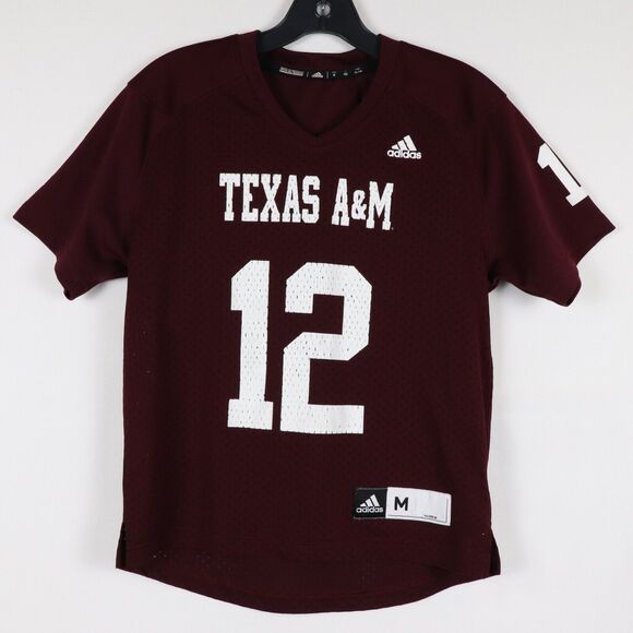adidas Other - Texas A&M Jersey Youth Size Medium Maroon 12th Man
